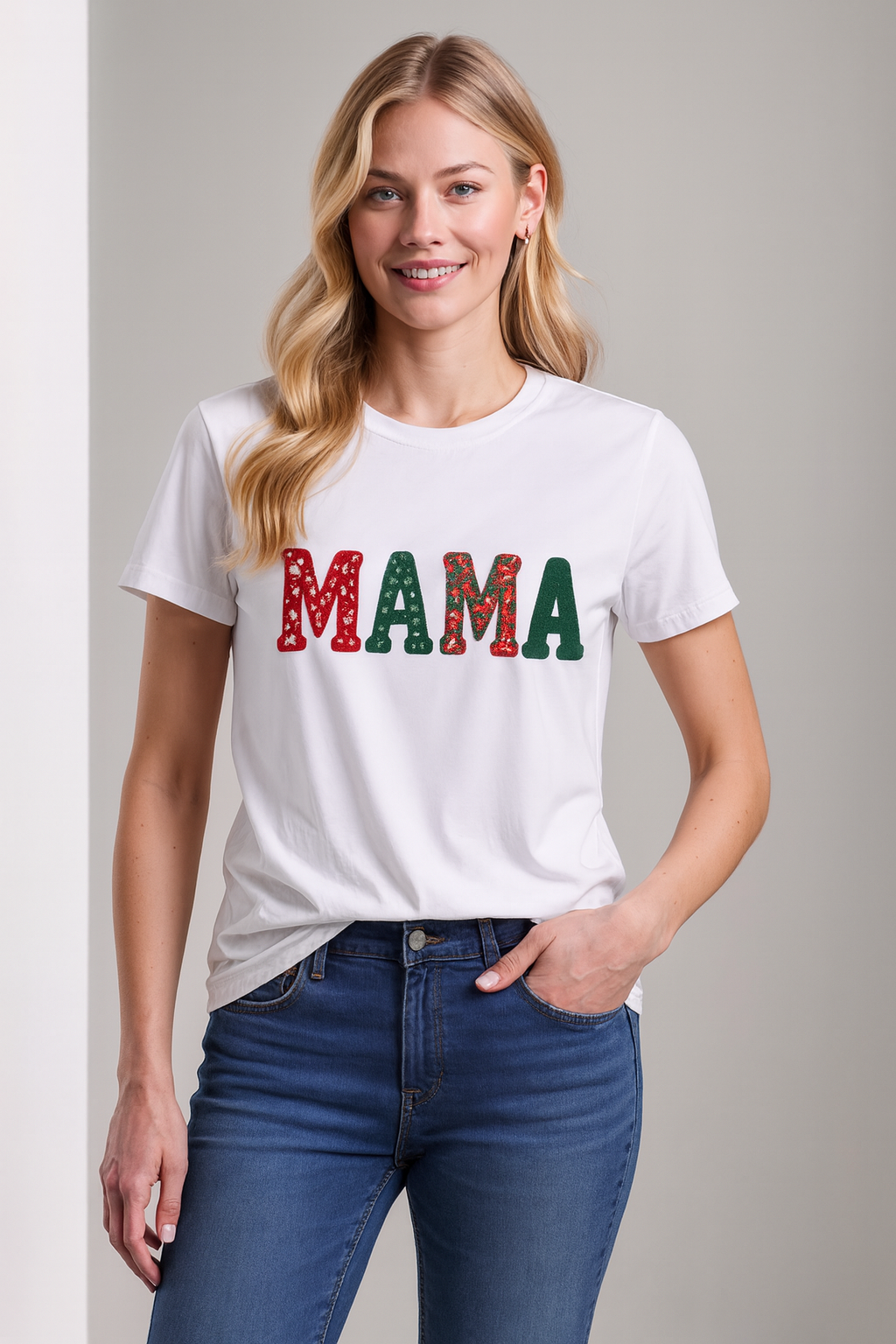 MAMA T-Shirt aus Babykleidung – personalisiert & bestickt – Erinnerungsshirt für Mama