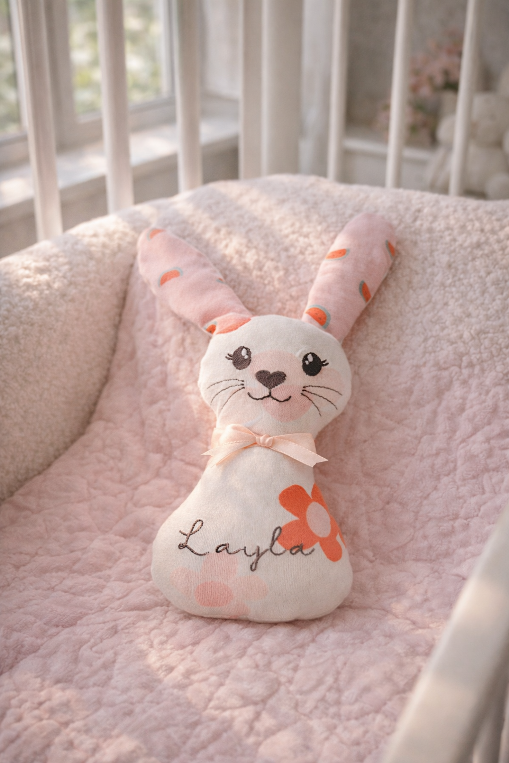 Kuschelhase aus Babykleidung – personalisiert & handgemacht – Erinnerungshase